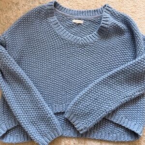La Hearts Blue V-Neck Sweater